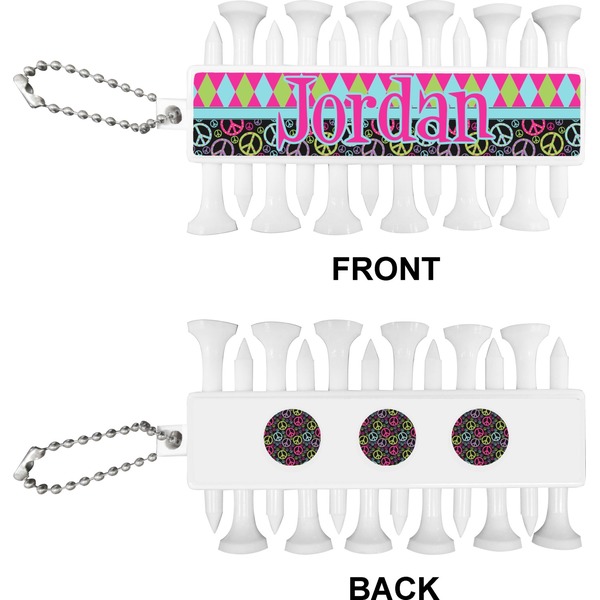 Harlequin & Peace Signs Golf Buddy (Approval)