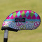 Harlequin & Peace Signs Golf Club Iron Cover (Personalized)