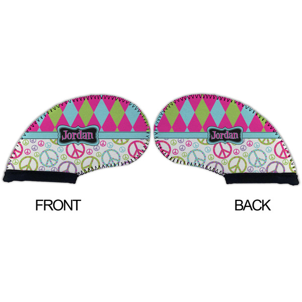 Harlequin & Peace Signs Golf Club Covers - APPROVAL