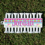 Harlequin & Peace Signs Golf Tees & Ball Markers Set (Personalized)