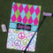 Harlequin & Peace Signs Golf Towel Gift Set - Main