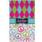Harlequin & Peace Signs Golf Towel (Personalized) - APPROVAL (Small Full Print)