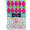 Harlequin & Peace Signs Golf Towel (Personalized)
