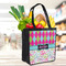 Harlequin & Peace Signs Grocery Bag - LIFESTYLE