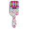 Harlequin & Peace Signs Hair Brush - Front View