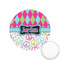 Harlequin & Peace Signs Icing Circle - XSmall - Front