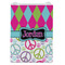 Harlequin & Peace Signs Jewelry Gift Bag - Gloss - Front