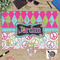 Harlequin & Peace Signs Jigsaw Puzzle 1014 Piece - In Context