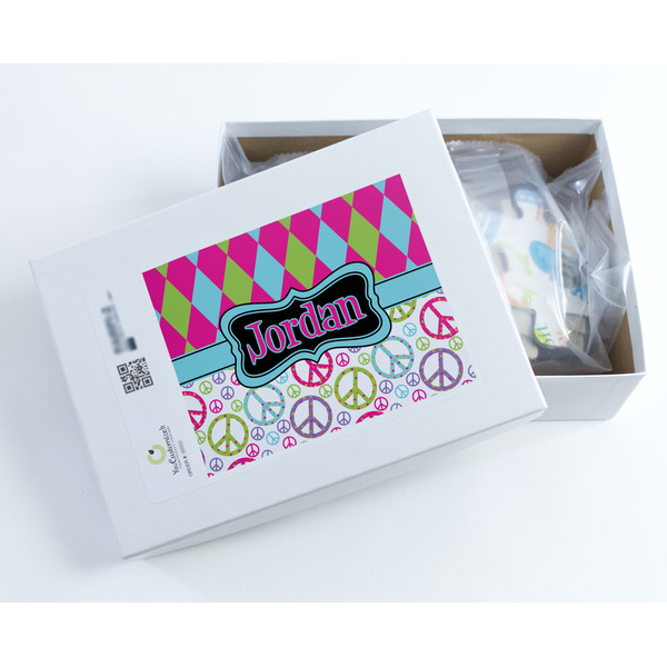 Harlequin & Peace Signs Jigsaw Puzzle 30 Piece - Box