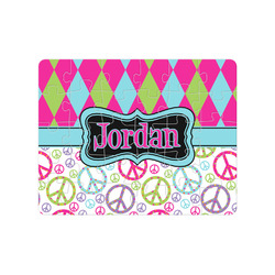 Harlequin & Peace Signs Jigsaw Puzzles (Personalized)