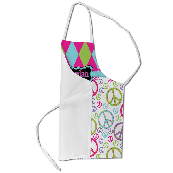 Harlequin & Peace Signs Kid's Aprons - Small - Main