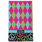 Harlequin & Peace Signs Kitchen Towel - Poly Cotton - Full Front