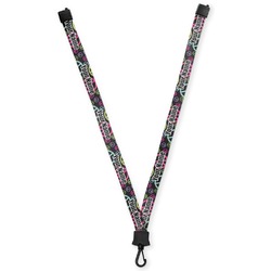 Harlequin & Peace Signs Lanyard (Personalized)