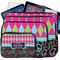 Harlequin & Peace Signs Laptop Case Sizes