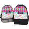 Harlequin & Peace Signs Large Backpacks - Both