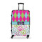 Harlequin & Peace Signs Large Travel Bag - With Handle