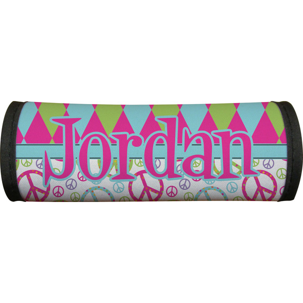 Harlequin & Peace Signs Luggage Handle Wrap