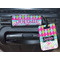 Harlequin & Peace Signs Luggage Wrap & Tag