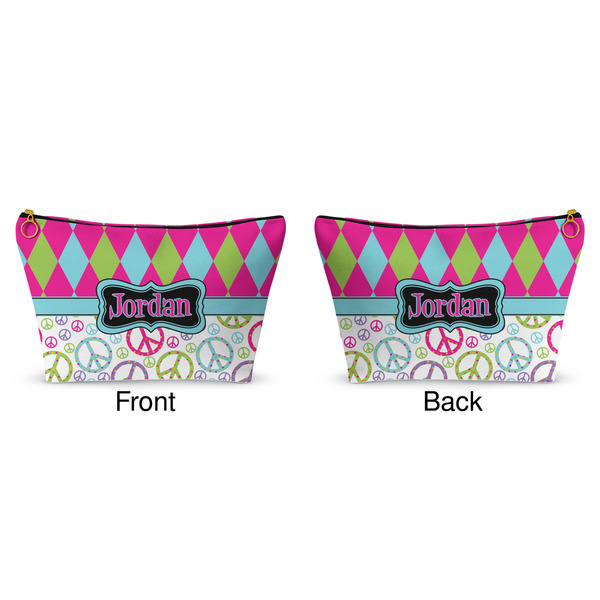 Harlequin & Peace Signs Makeup Bag Approval