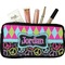 Harlequin & Peace Signs Makeup Case Small