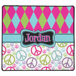 Harlequin & Peace Signs XL Gaming Mouse Pad - 18" x 16" (Personalized)