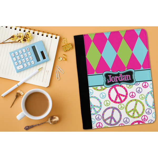 Harlequin & Peace Signs Medium Padfolio - LIFESTYLE (adult)