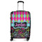 Harlequin & Peace Signs Suitcase - 24" Medium - Checked (Personalized)