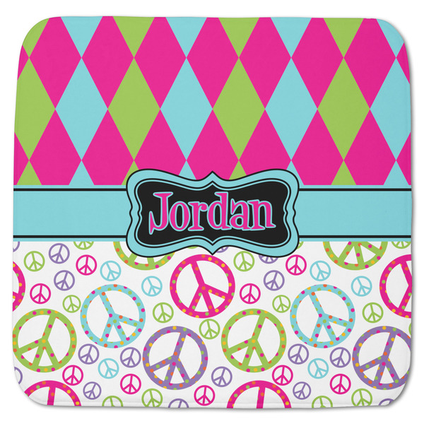 Harlequin & Peace Signs Memory Foam Bath Mat 48 X 48