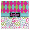 Harlequin & Peace Signs Microfiber Dish Towel (Personalized)