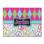 Harlequin & Peace Signs Microfiber Screen Cleaner (Personalized)