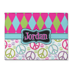 Harlequin & Peace Signs Microfiber Screen Cleaner (Personalized)