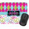 Harlequin & Peace Signs Rectangular Mouse Pad