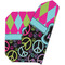 Harlequin & Peace Signs Octagon Placemat - Double Print (folded)