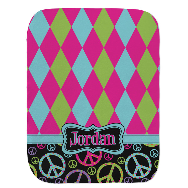 Harlequin & Peace Signs Old Burp Flat