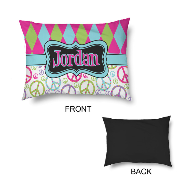 Harlequin & Peace Signs Outdoor Dog Beds - Small - APPROVAL