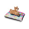 Harlequin & Peace Signs Outdoor Dog Beds - Small - IN CONTEXT