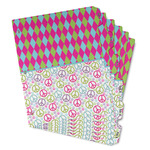 Harlequin & Peace Signs Binder Tab Divider - Set of 6 (Personalized)