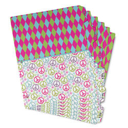 Harlequin & Peace Signs Binder Tab Divider - Set of 6 (Personalized)