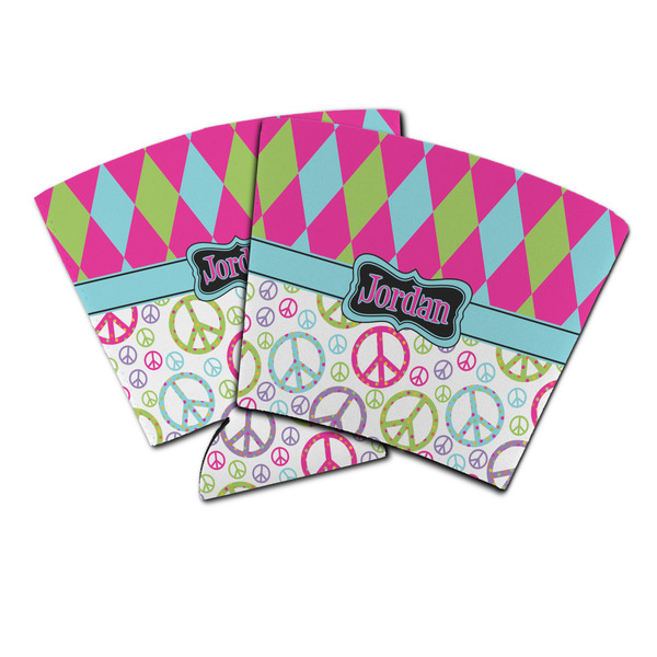 Custom Harlequin & Peace Signs Party Cup Sleeve (Personalized)
