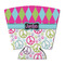 Harlequin & Peace Signs Party Cup Sleeves - with bottom - FRONT
