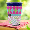 Harlequin & Peace Signs Party Cup Sleeves - with bottom - Lifestyle