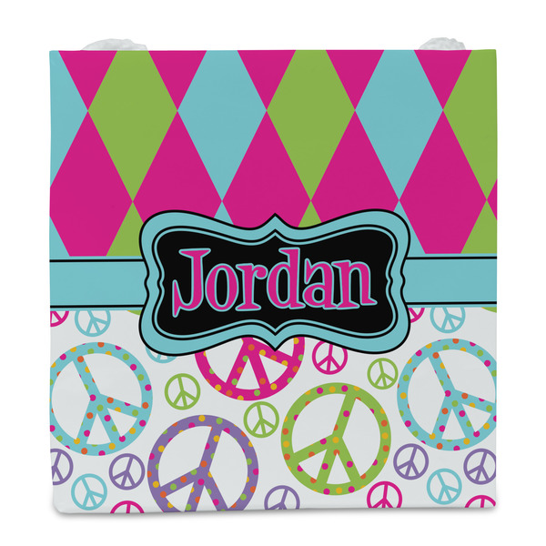 Harlequin & Peace Signs Party Favor Gift Bag - Gloss - Front