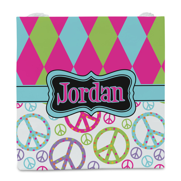 Harlequin & Peace Signs Party Favor Gift Bag - Matte - Front