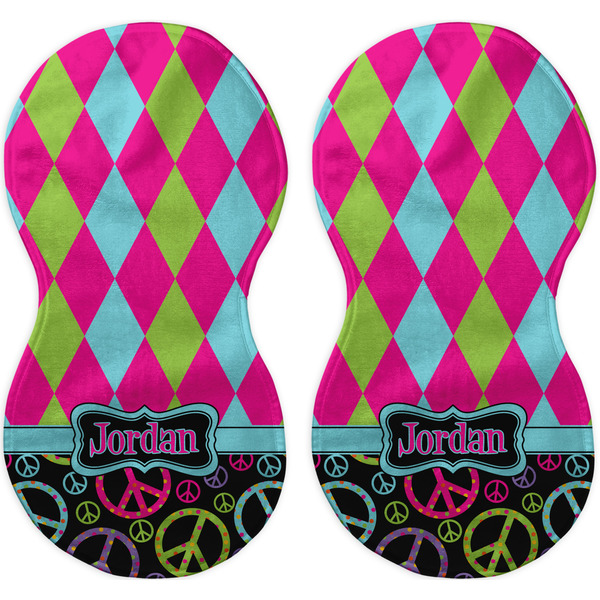 Harlequin & Peace Signs Peanut Shaped Burps - Approval