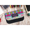 Harlequin & Peace Signs Pencil Case - Lifestyle 1