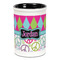 Harlequin & Peace Signs Ceramic Pencil Holders - Black