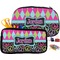 Harlequin & Peace Signs Pencil / School Supplies Bags Small and Medium