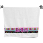 Harlequin & Peace Signs Bath Towel (Personalized)