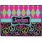Harlequin & Peace Signs Door Mat (Personalized)