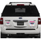 Harlequin & Peace Signs Personalized Square Car Magnets on Ford Explorer